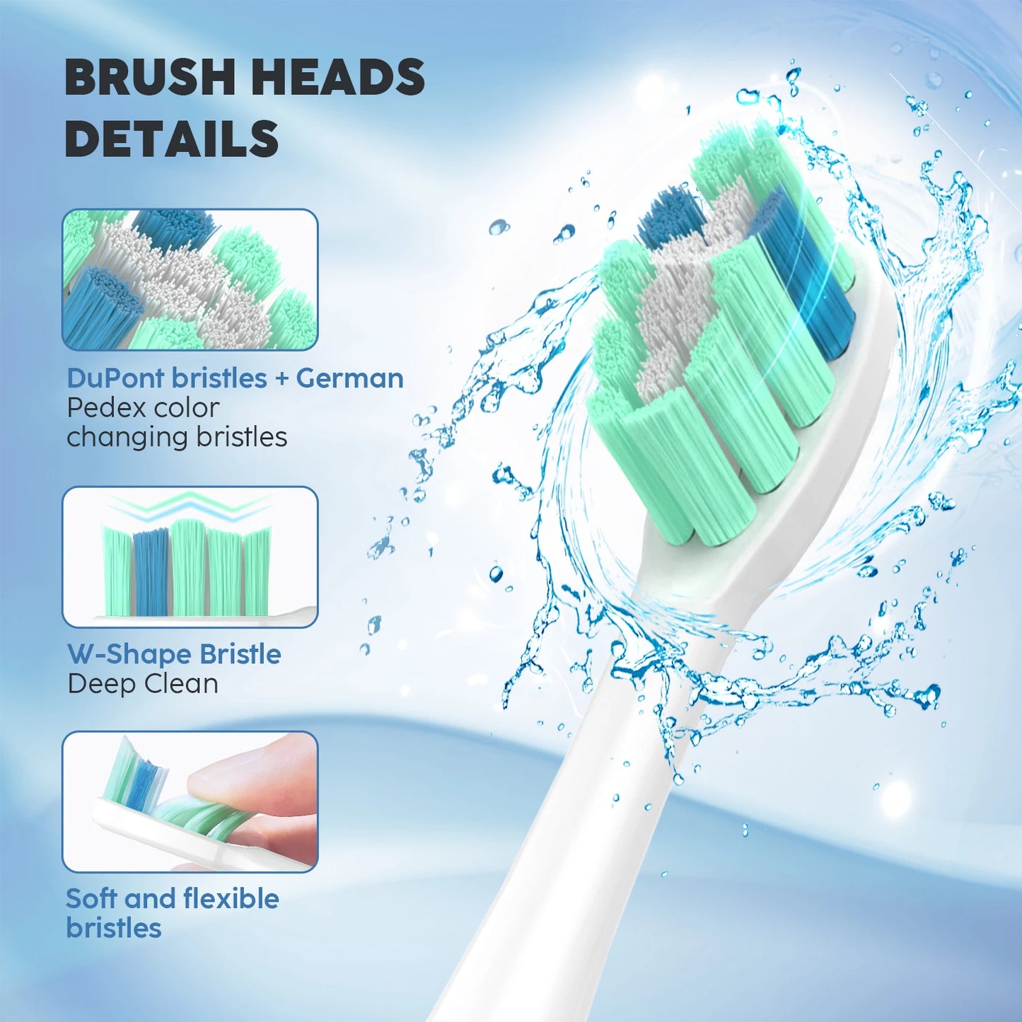 Smart Sonic Electric Toothbrush Rechargeable With 5 Modes