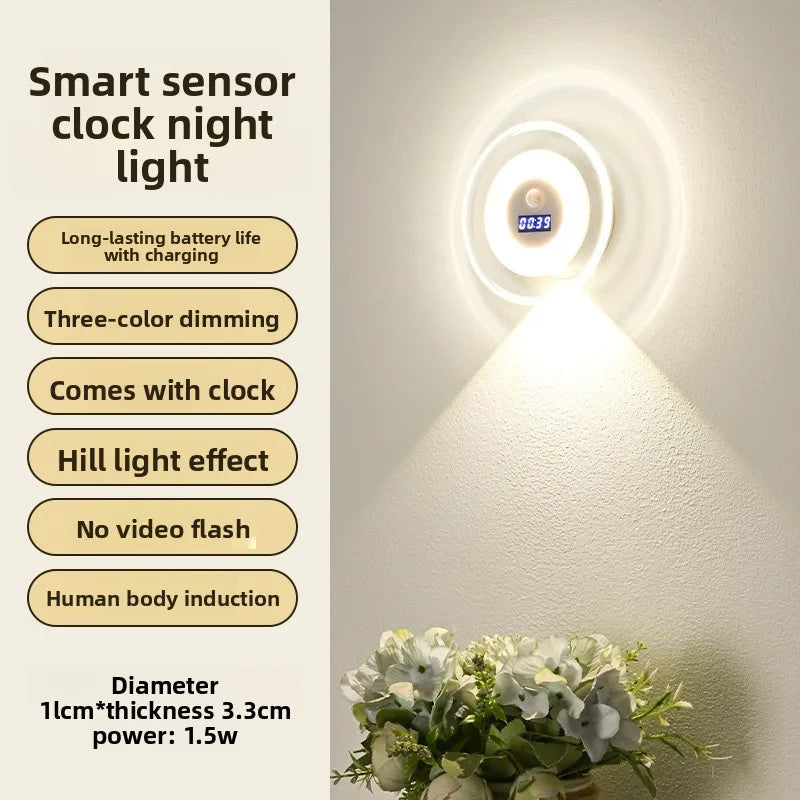 Rechargeable LED Motion Sensor Wall Spotlight with Remote Control