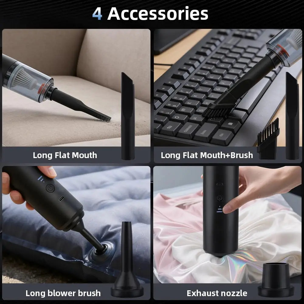Cordless Handheld Car Vacuum Cleaner | Powerful Portable Auto Vacuum