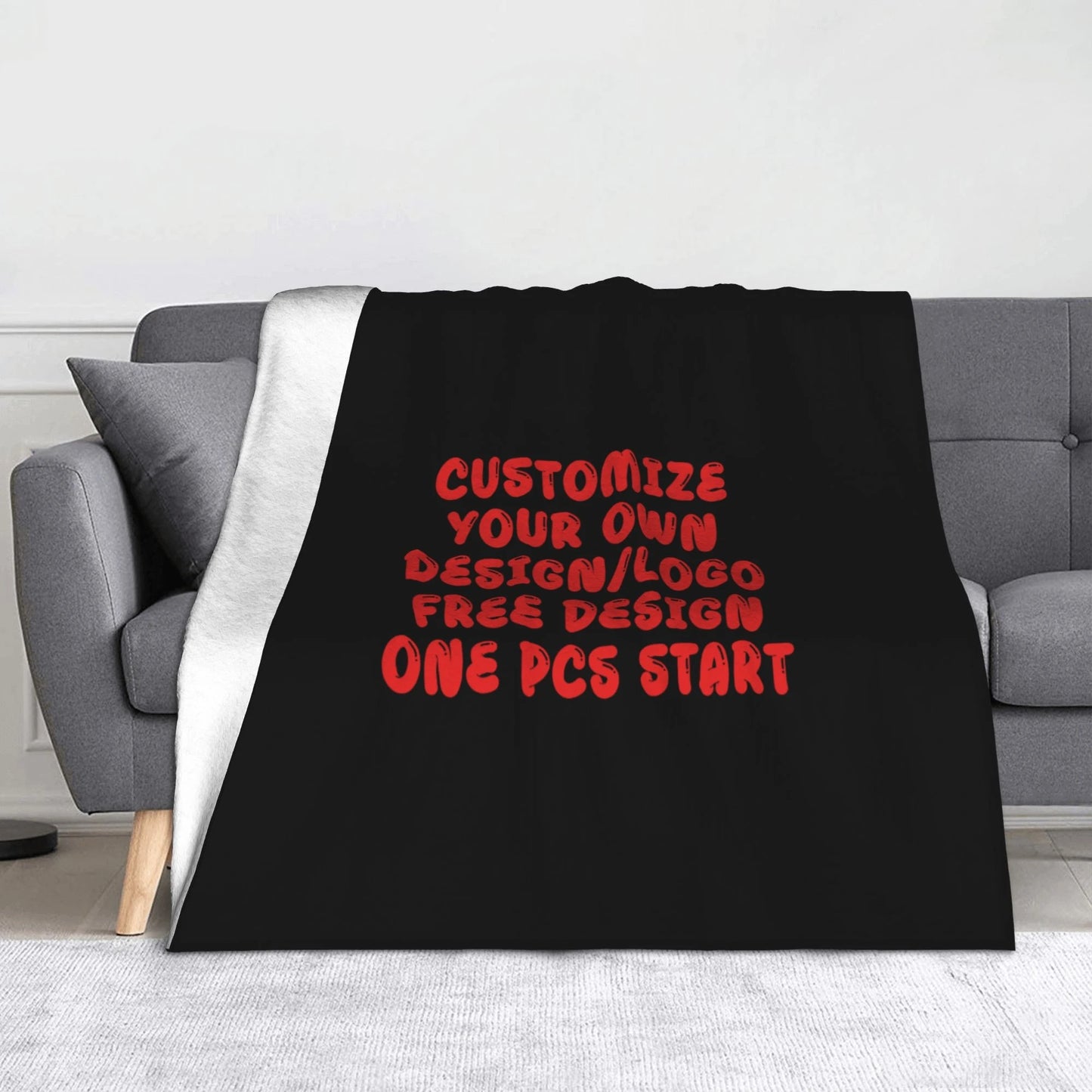 Custom DIY Your Image Super Soft Blanket Add Design Travel Throw Blanket Winter Aesthetic Flannel Bedspread Sofa Bed Cover