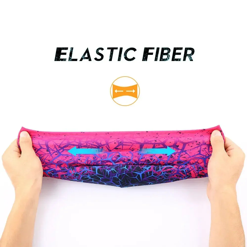 Winter Fashion Print Running Hats Cycling Helmet Liner Hat Windproof Ski Lightweight Elastic Skull Caps for Men Women