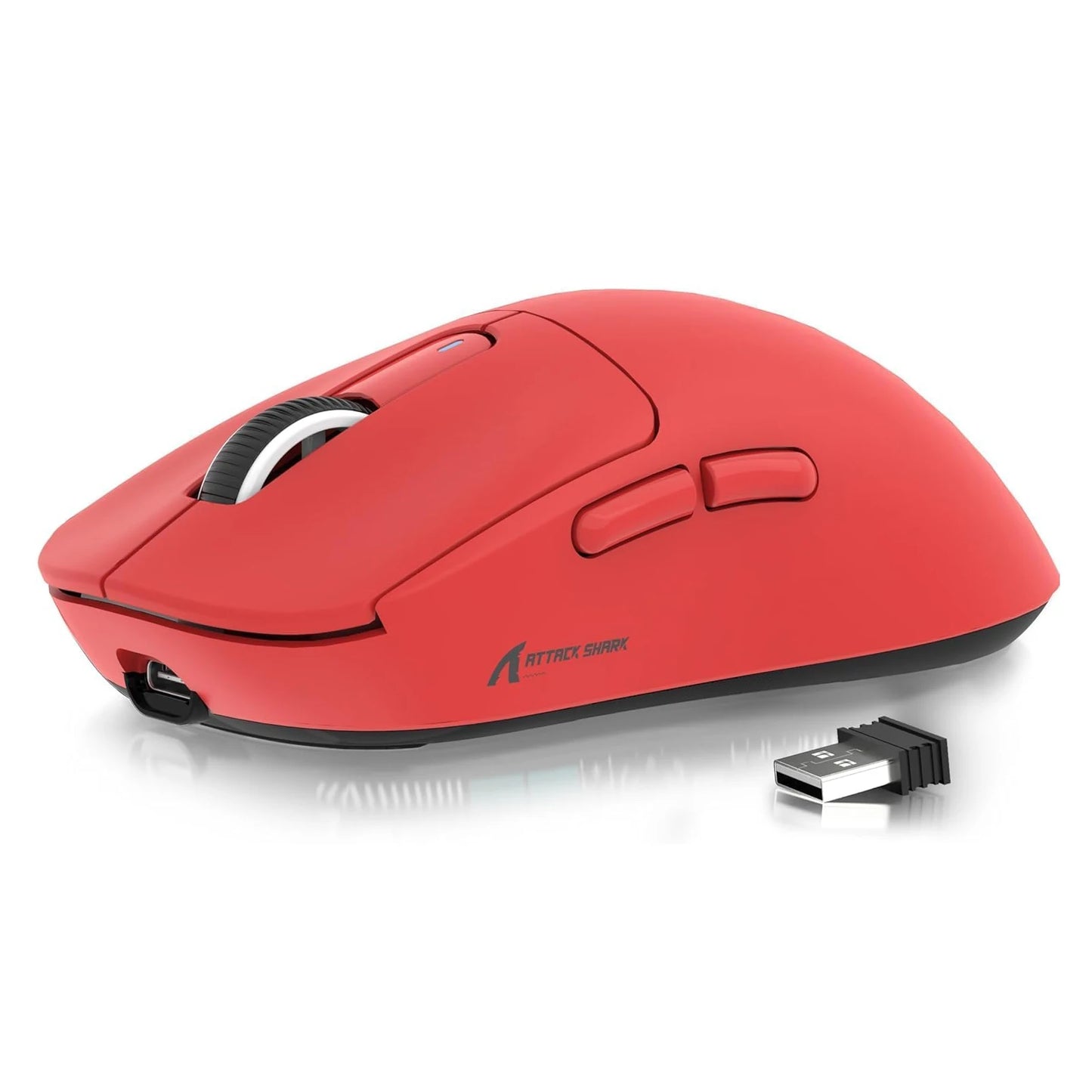 ATTACK SHARK X3 Ultra-Light Wireless Gaming Mouse, 49g Tri-Mode Bluetooth, 2.4GHz & USB-C Rechargeable Ergonomic Mouse for PC, Mac & Laptop