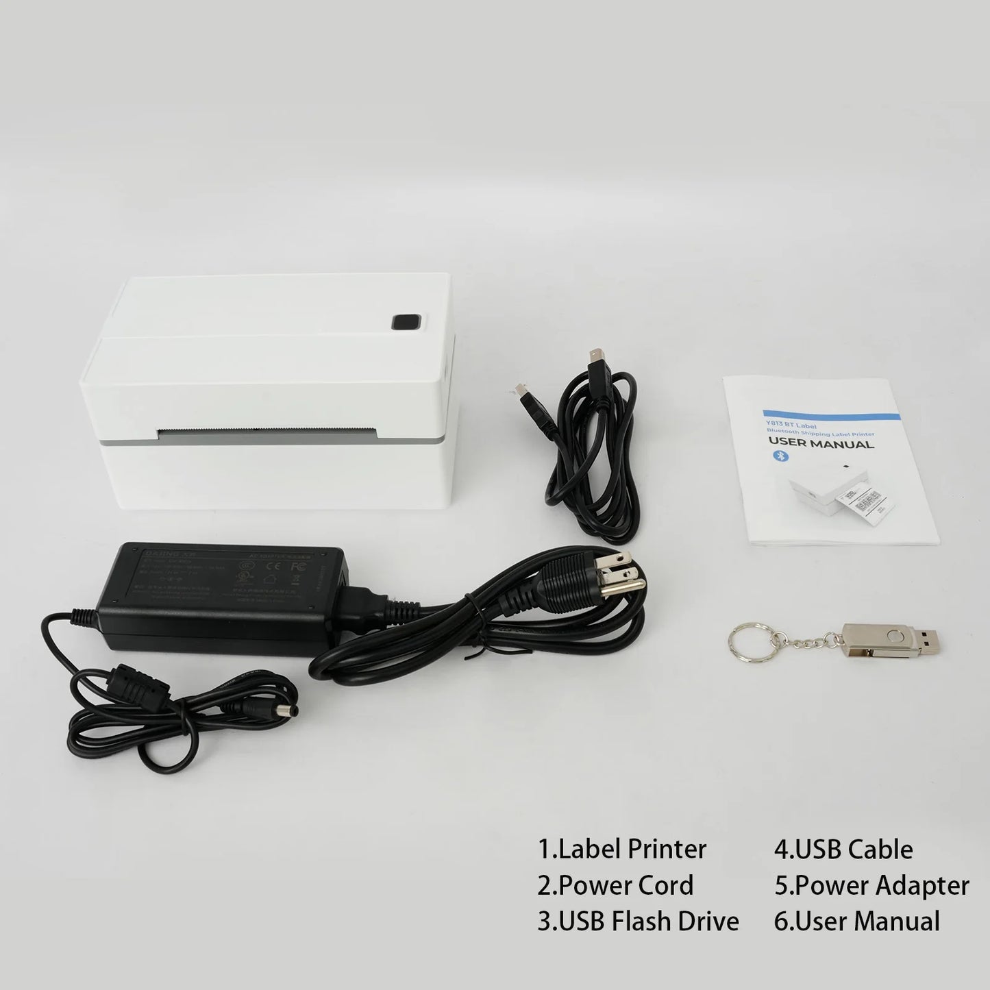Portable 4x6 Thermal Shipping Label Printer for Small Business & Home Office
