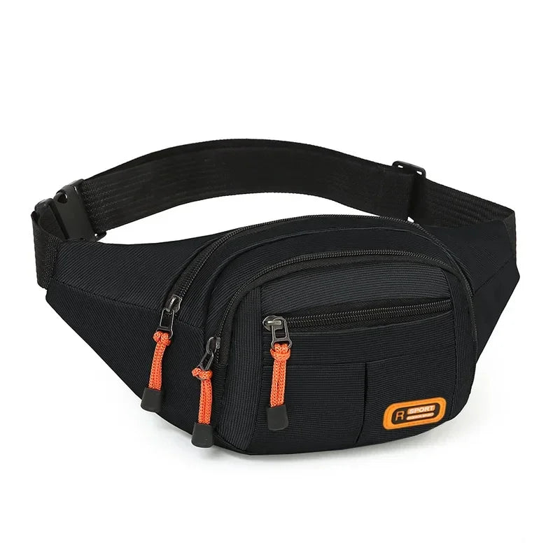 Oxford Waterproof Mobile Waist Bag . Unisex Crossbody Belt Bag for Travel, Hiking & Everyday Use