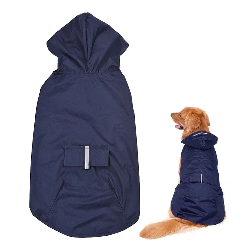 Hooded Waterproof Dog Raincoat Jacket