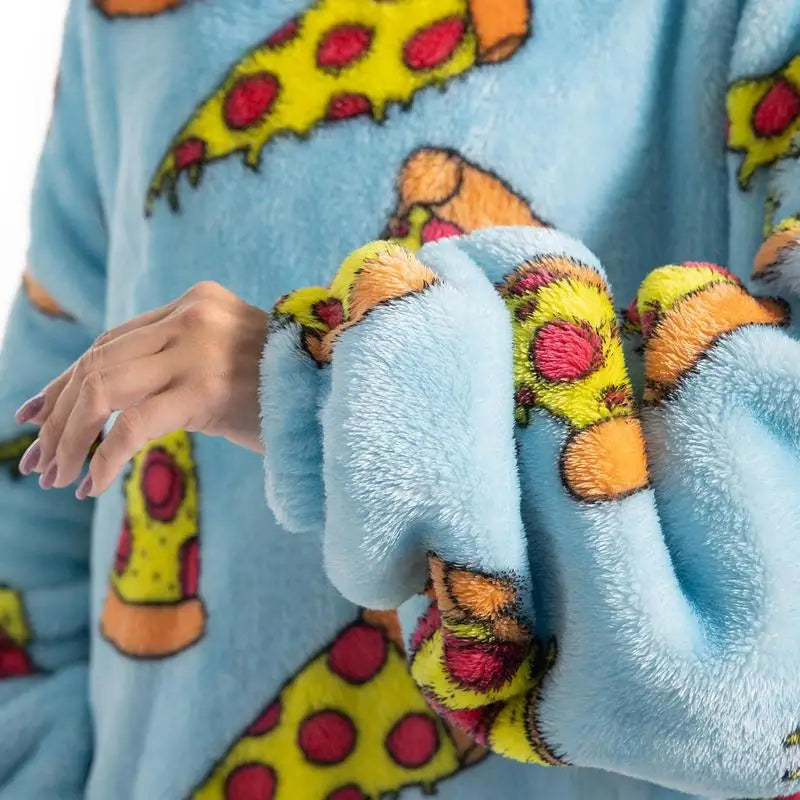 Oversized Wearable Hoodie Sherpa Blanket Unisex For Winter
