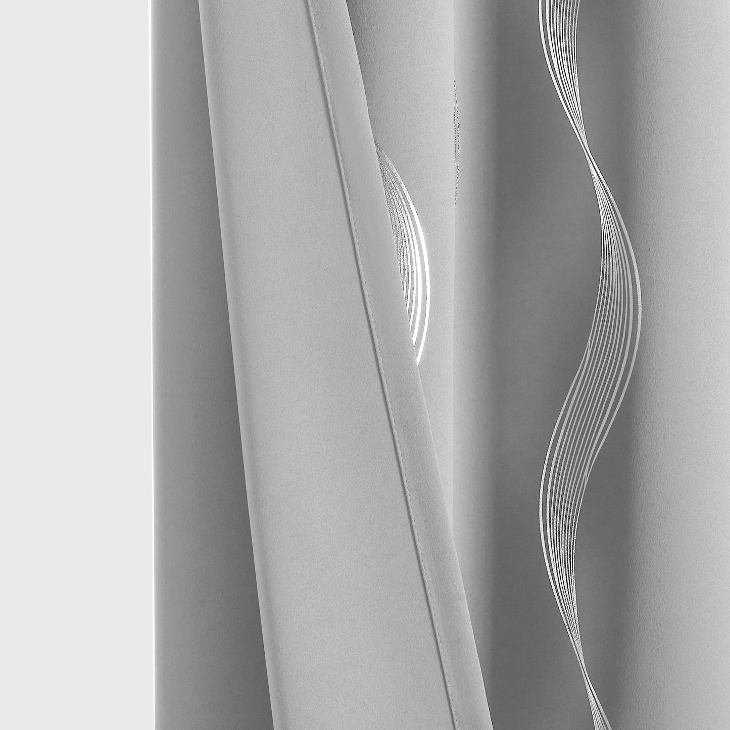 Luxury Blackout Wave Curtain Panel Set