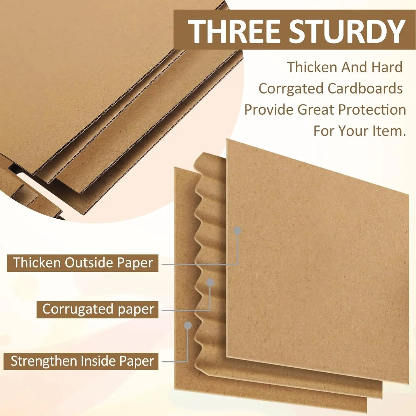 100-Pack Corrugated Paper Gift Boxes 6x6x6 in (15.2 x 15.2 x 15.2 cm). Brown Shipping & Mailing Boxes for Gifts, Packaging, Moving & Small Business