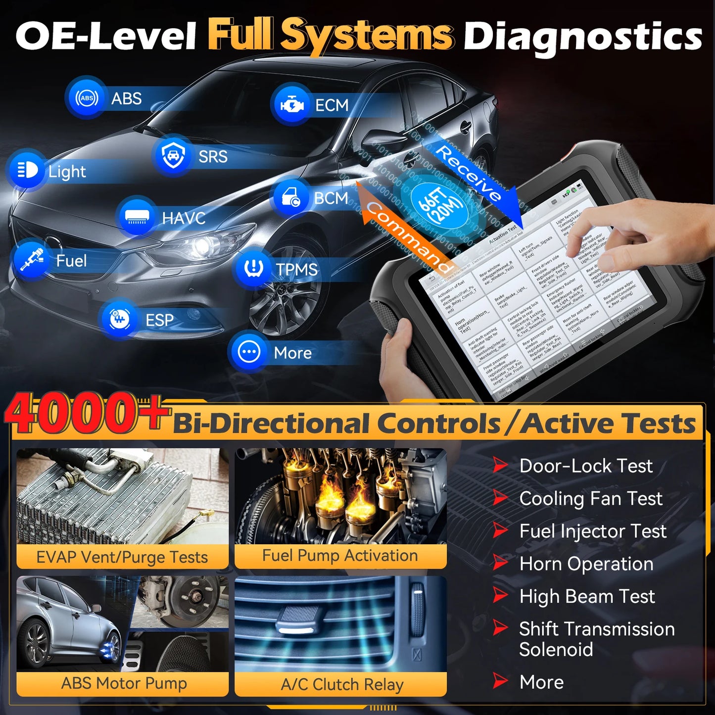 XTOOL D9S PRO D9SPRO WIFI Diagnostic Tool ECU Programmer Automotive Scanner Topology Map VAG Guided 42+Resets FCA/CANFD/DOIP