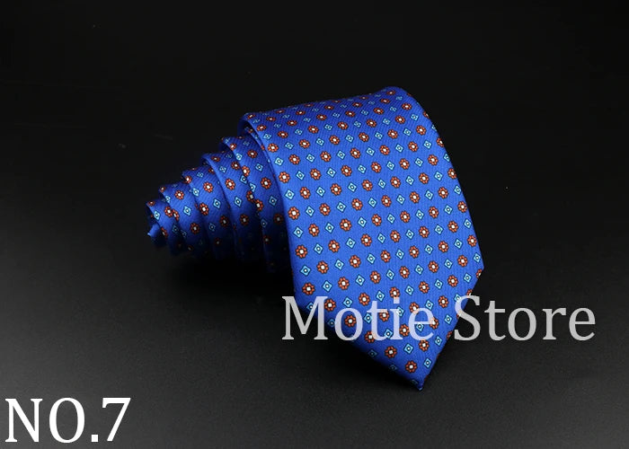 51 Styles Men's Silk Ties Jacquard Striped Plaid Floral Necktie Accessories Daily Wear Shirt Suit Cravat Wedding Party Gift