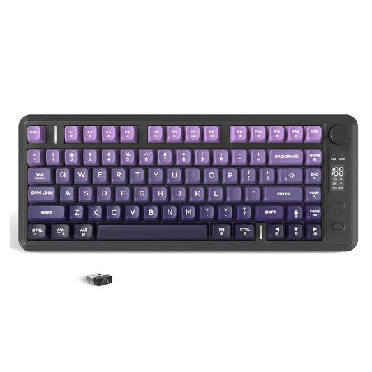 ATTACK SHARK M75 Wireless Gaming Keyboard with OLED Display & Control Knob