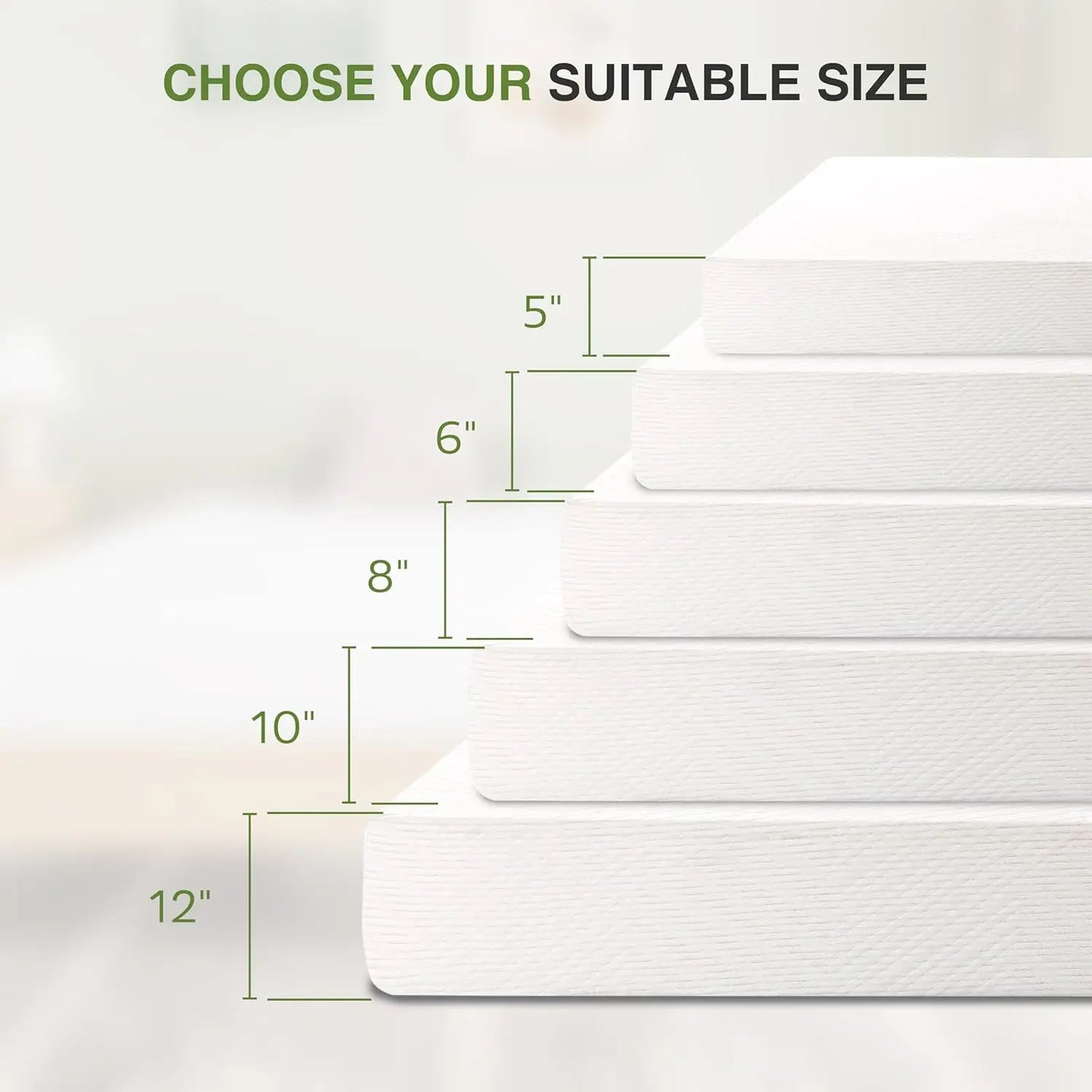 Twin Mattress in a Box 6 inch Mattresses for Kids Bed Single Size Daybed Individual Bunk Memory Foam Medium Firm