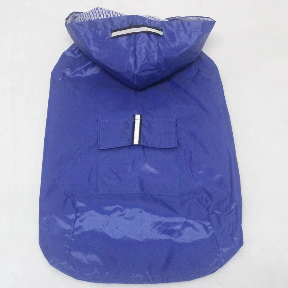 Hooded Waterproof Dog Raincoat Jacket