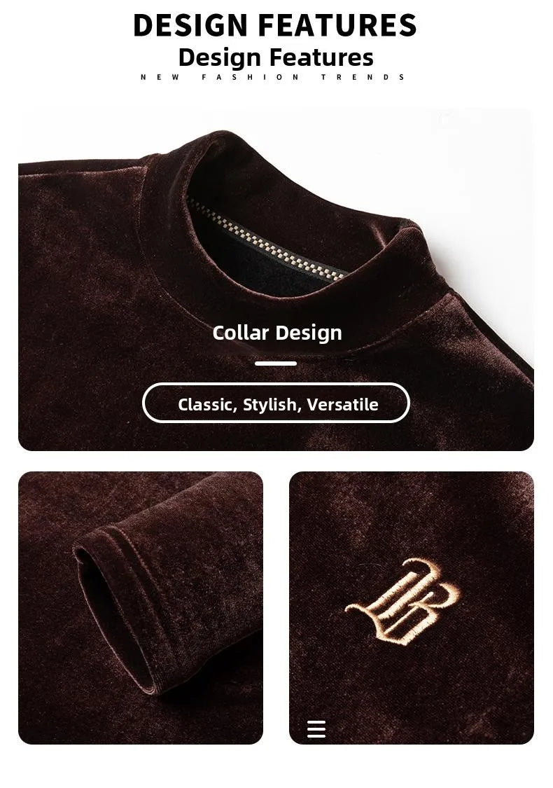 Pierre Cardin Men’s Luxury Fleece Sweatshirt | Premium Crew Neck Pullover | Soft Warm Casual Winter Sweater