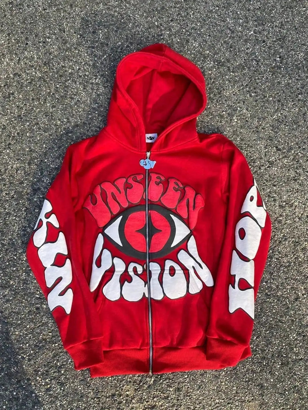 Men's Zip Up Hoodies Y2k Graphic Print  Oversized Hoodies Gothic Jacket Vintage Streetwear