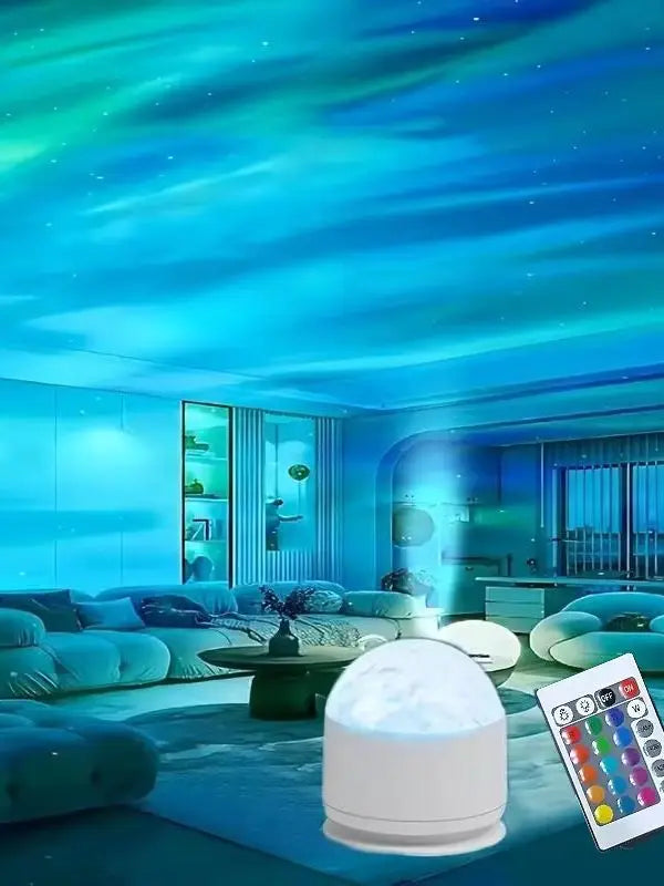 Starry Sky Night Light Projector.Rotating Galaxy Star Lamp with Remote Control & Color Changing LED Effects