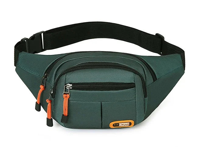 Oxford Waterproof Mobile Waist Bag . Unisex Crossbody Belt Bag for Travel, Hiking & Everyday Use