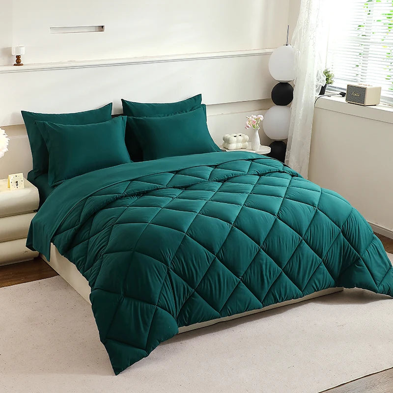 Queen Size Comforter Sets - Home Bedding Set with Blanket And Bed Sheets for Extra Comfort And Warmth - Bedroom Decor