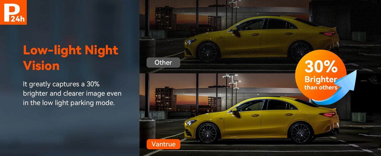 Vantrue S1pro Dashcam 2.7K Front and Rear 5G WiFi 60FPS Hidden Dash Camera HDR Night Vision STARVIS 2 GPS Voice Control