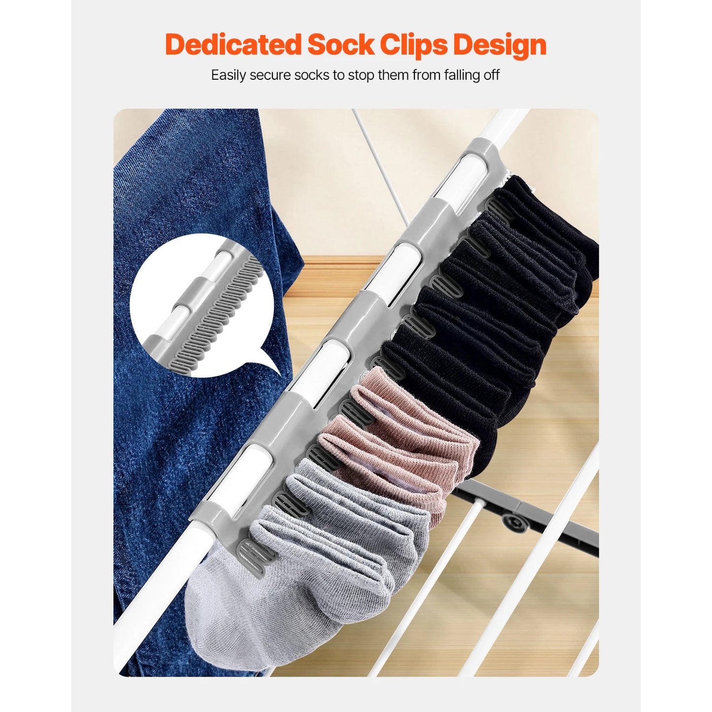 Foldable Clothes Drying Rack. Freestanding Laundry Drying Stand for Indoor & Outdoor Clothes Air Drying