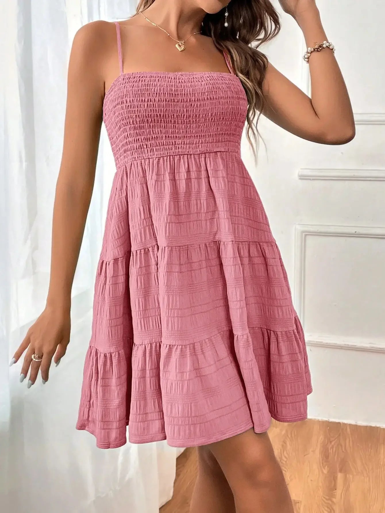 Women’s Strapless Flowy Mini Dress | Casual Summer A-Line Beach Dress