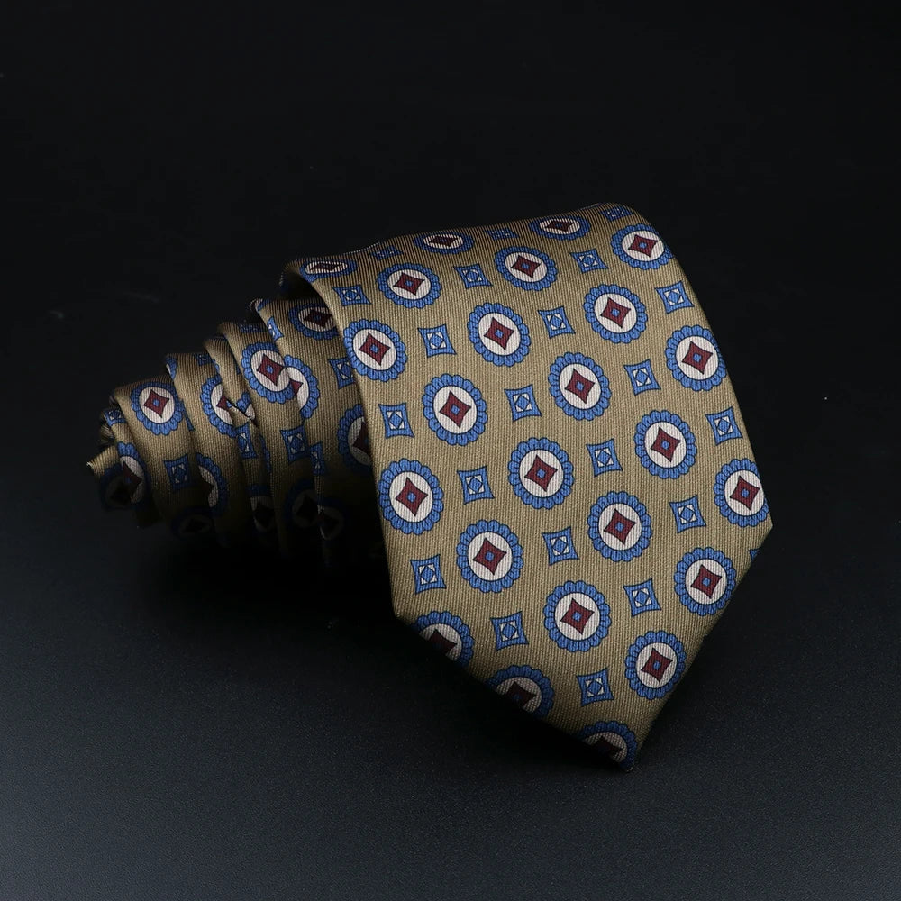 51 Styles Men's Silk Ties Jacquard Striped Plaid Floral Necktie Accessories Daily Wear Shirt Suit Cravat Wedding Party Gift