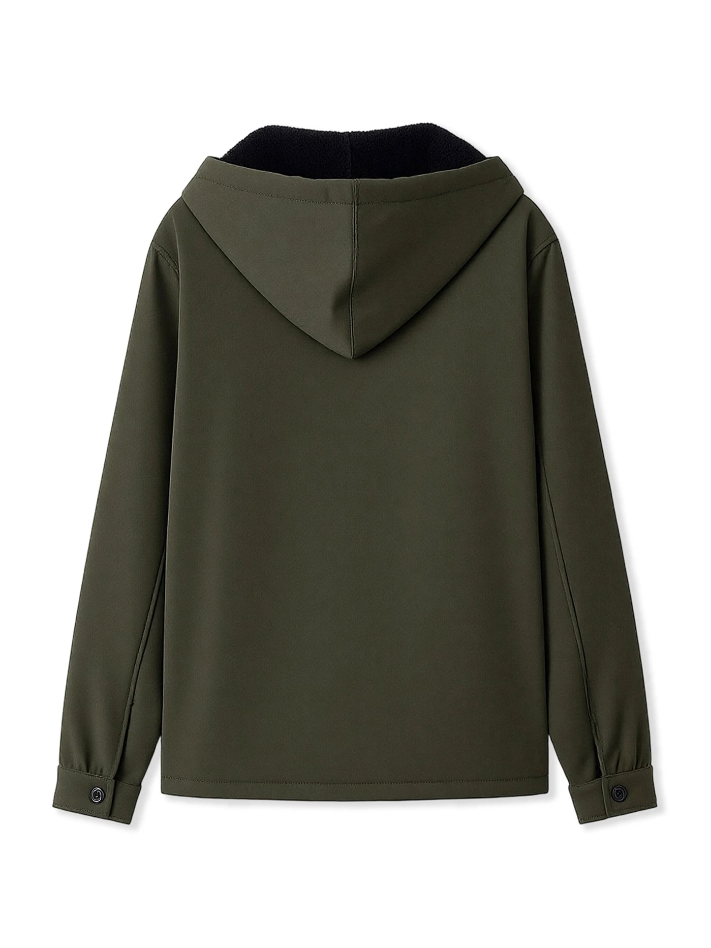 Men’s Hooded Zip-Up Jacket with Pockets
