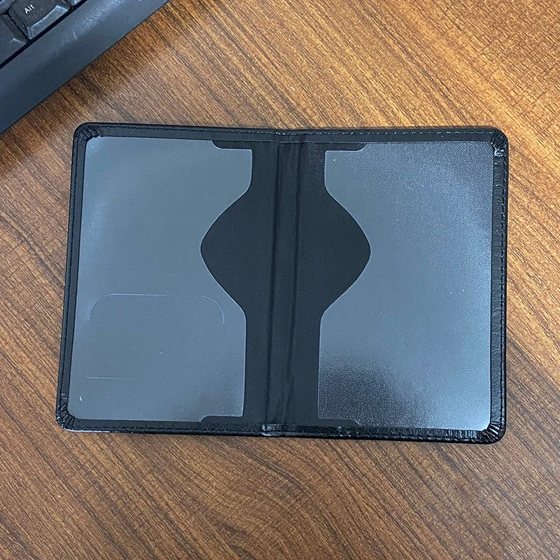 New Logo Galactic Empire Passport Cover Black Pu Leather Covers for Passports Travel Wallet Document Organizer Passport Holder