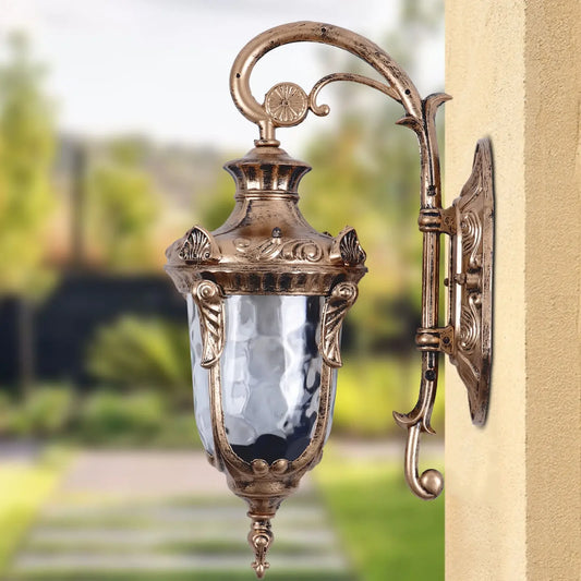 Decorative Outdoor Wall Sconces - Waterproof Porch & Exterior Lantern Lights for Garden Use
