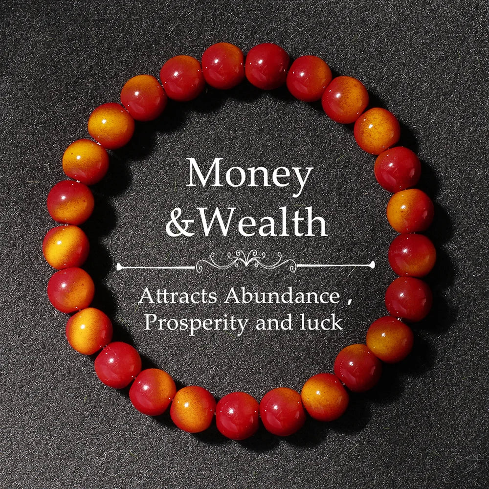 Multicolor Tiger’s Eye Style Beaded Bracelet
