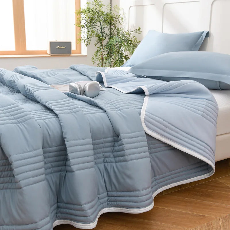 Elegant Solid Color Quilted Bedspread Set