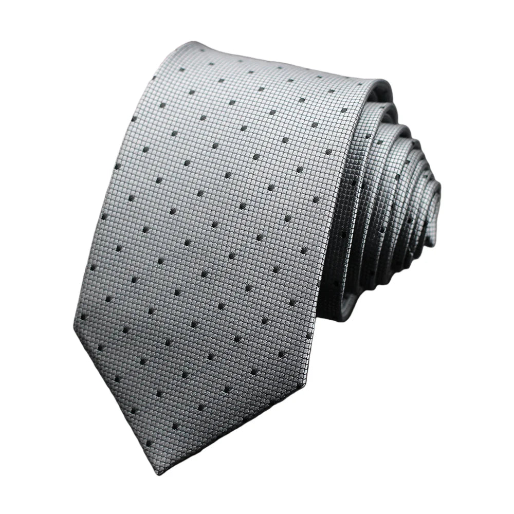 Men’s Classic 7cm Polka Dot Necktie. Luxury Business, Wedding & Formal Dress Tie