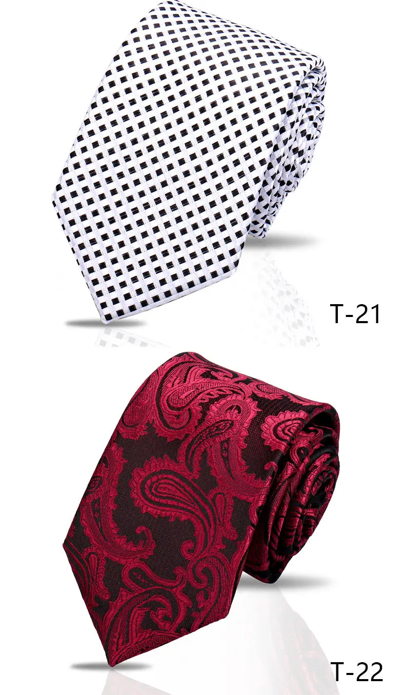 Men's Tie Brand New Fashion Blue Necktie Green Orange Gravatas For Men Paisley Floral Fit Wedding Workplace Slim Dots Wholesale