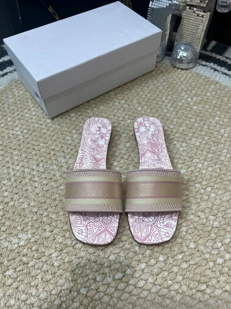 Women’s Designer.Inspired French Style One-Band Slide Sandals