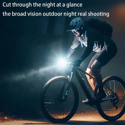 LED Bicycle Front Light IPX4 Rechargeable 360 Rotating