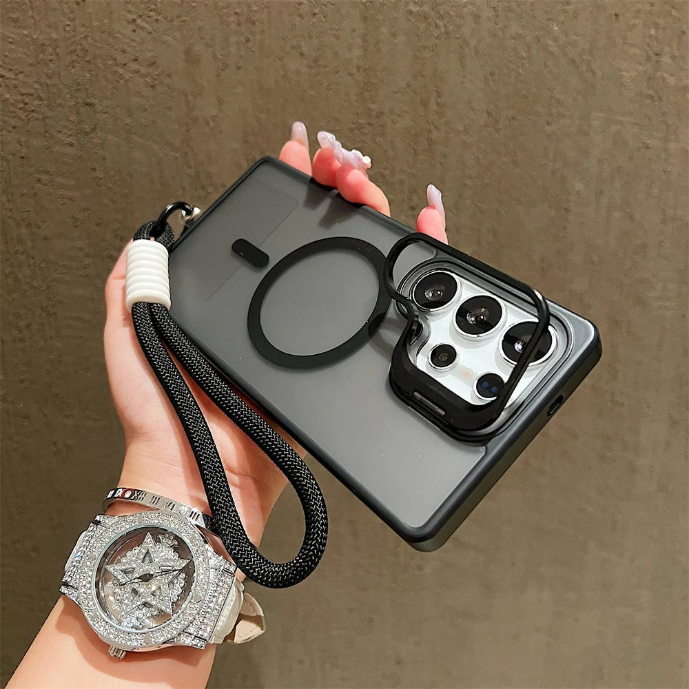 Magnetic Crossbody Samsung Phone Case With Wrist Strap