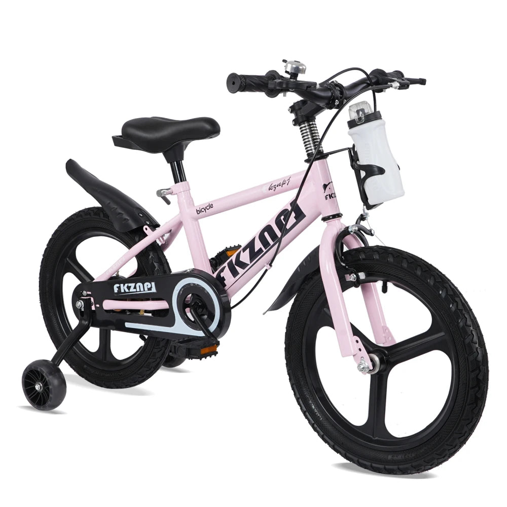 FKZNPJ 18-Inch Kids Mountain Bike .High Carbon Steel Frame, Magnesium Wheels, Adjustable Seat, Boys & Girls Bicycle