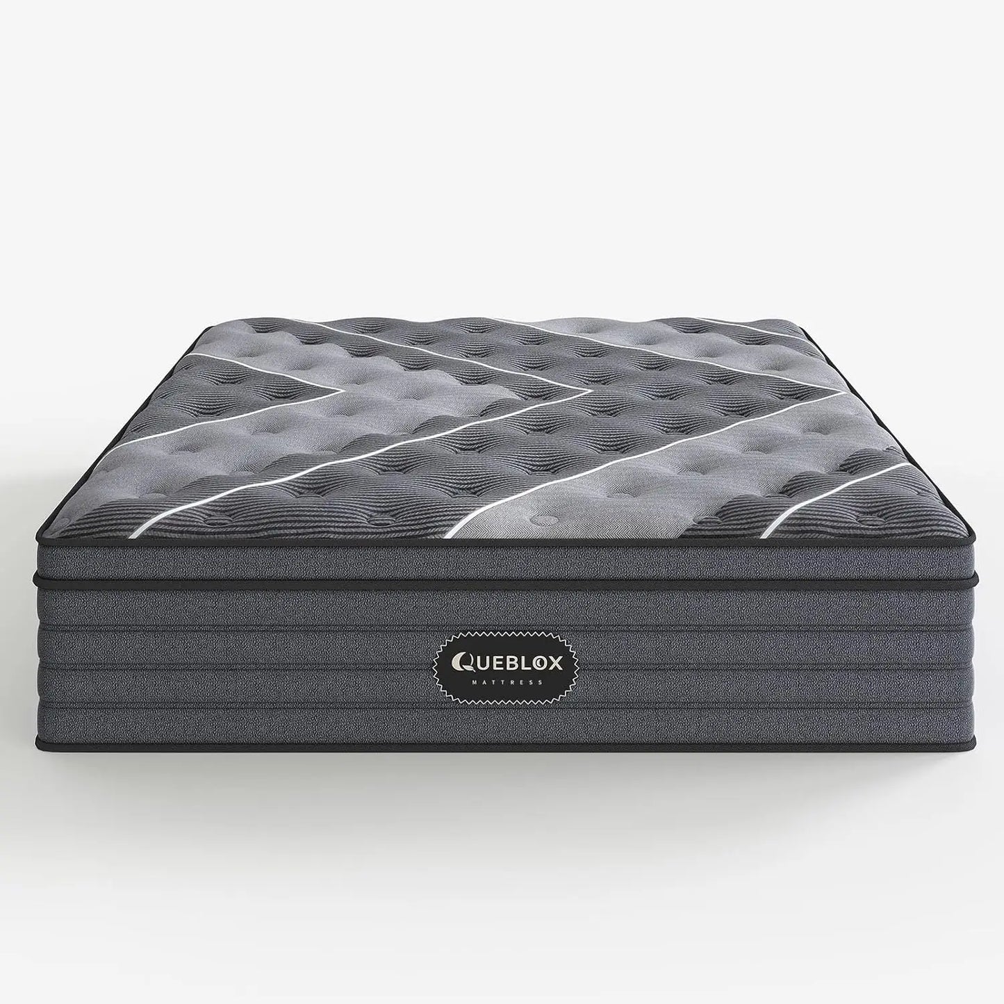 King Mattress 12 Inch Hybrid Mattress in a Box Medium Firm Memory Foam and Individual Pocket Springs for Pressure Relief CertiPU
