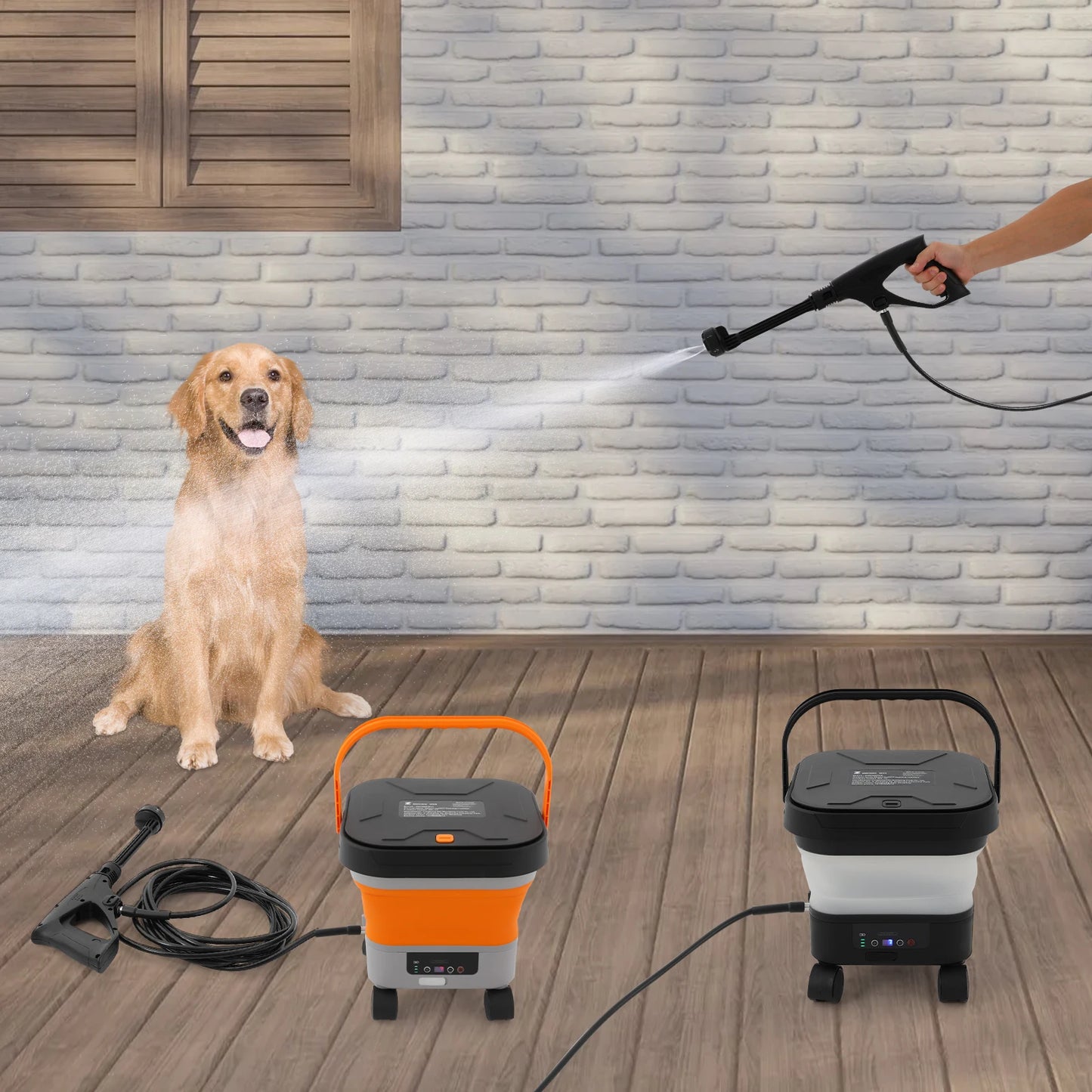 Cordless Portable Pressure Washer 23Bar Rechargeable High Pressure Cleaner for Cars, Patios & Outdoor Cleaning  Product Description