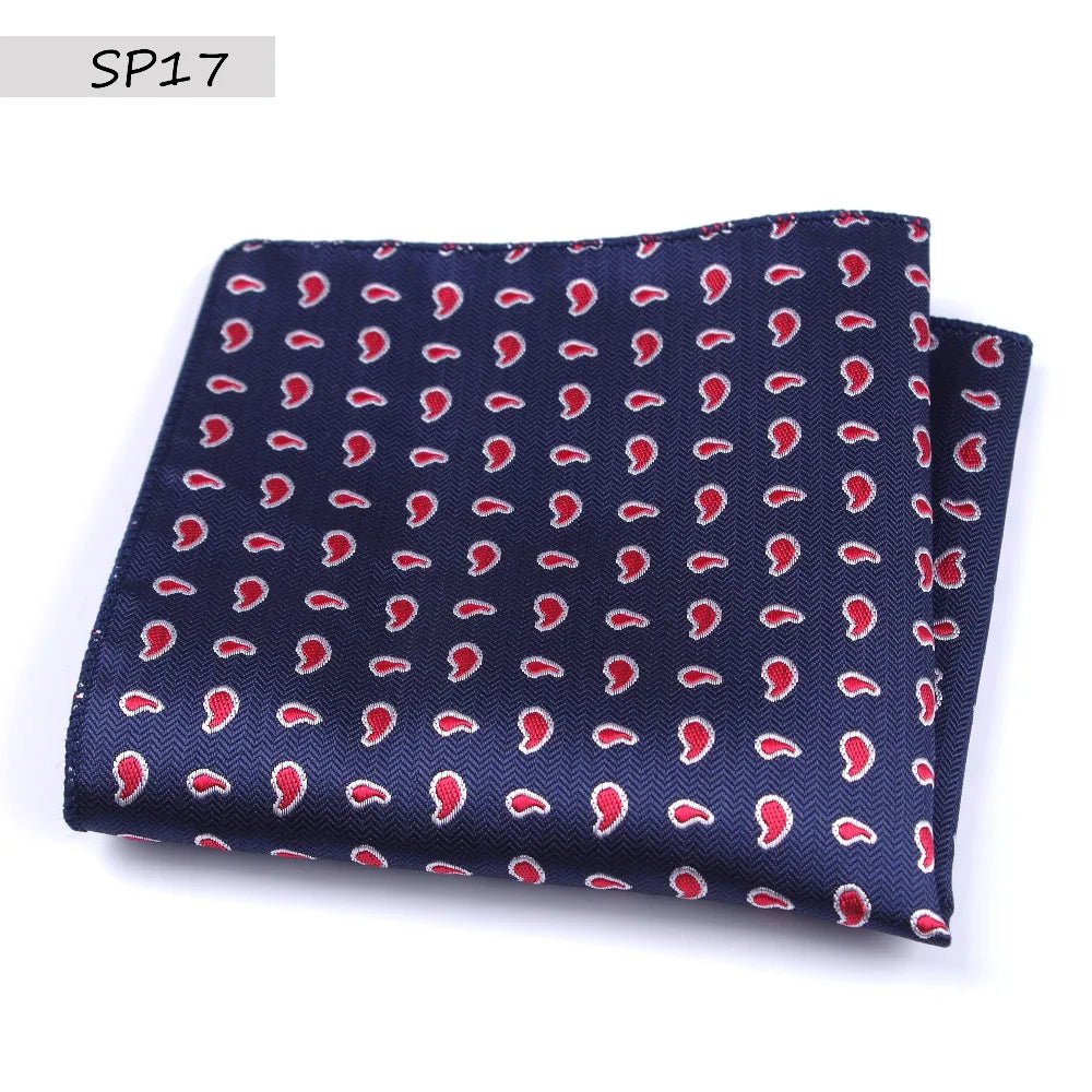Men’s Designer Pocket Square Handkerchief Set. Elegant Suit Accessories