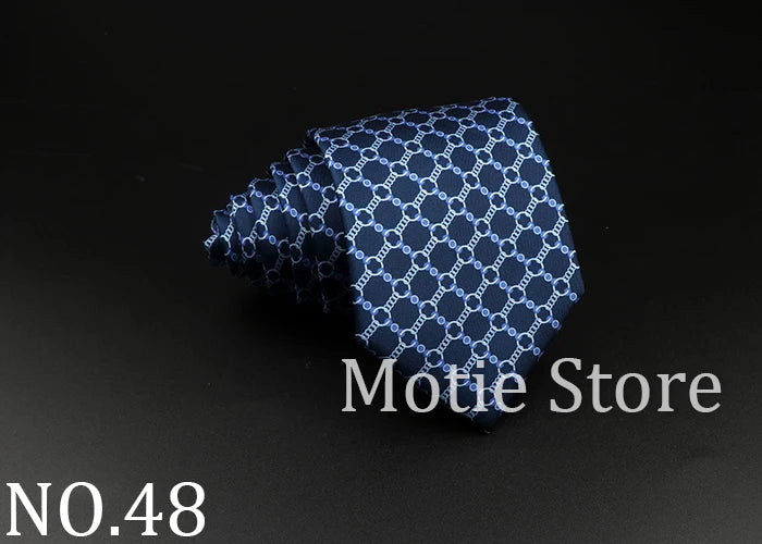 51 Styles Men's Silk Ties Jacquard Striped Plaid Floral Necktie Accessories Daily Wear Shirt Suit Cravat Wedding Party Gift