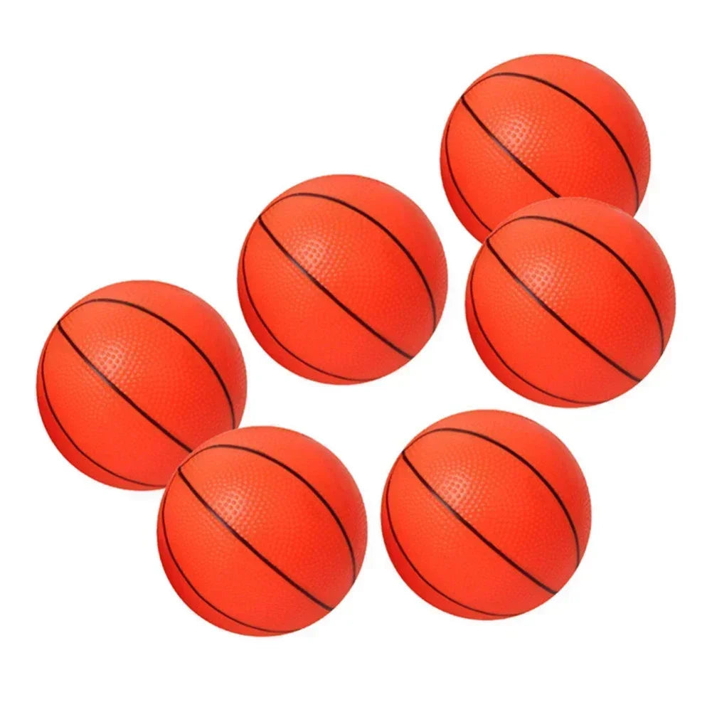 6pcs 10cm Mini Children Inflatable Basketballs Small Basketball Kids Indoor Outdoor Sports Toy Parent-child Games