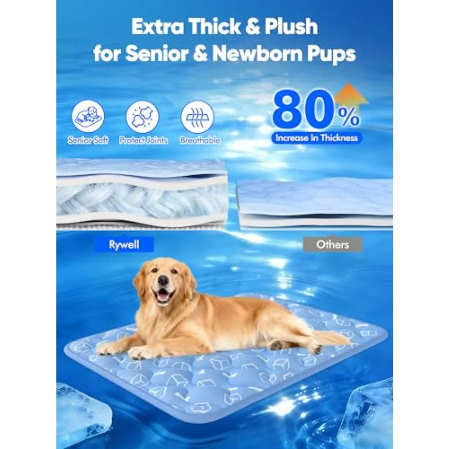 Cooling Dog Mat 2.0 . Thick Breathable Pet Cooling Pad for Dogs & Cats