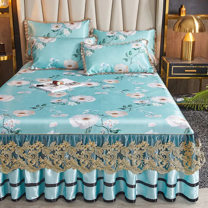 European Floral Summer Bedspread Set