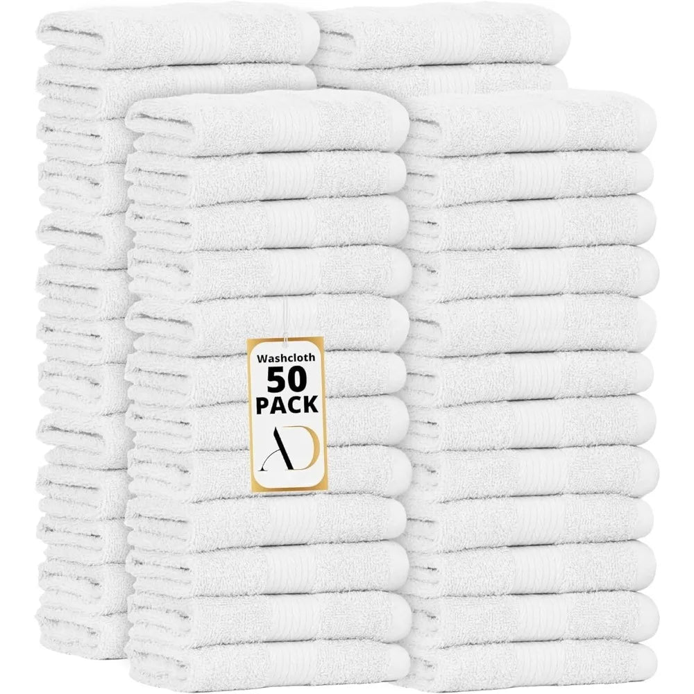 100 Percent Cotton Fingertip Towels 12x12 Inches 600 GSM