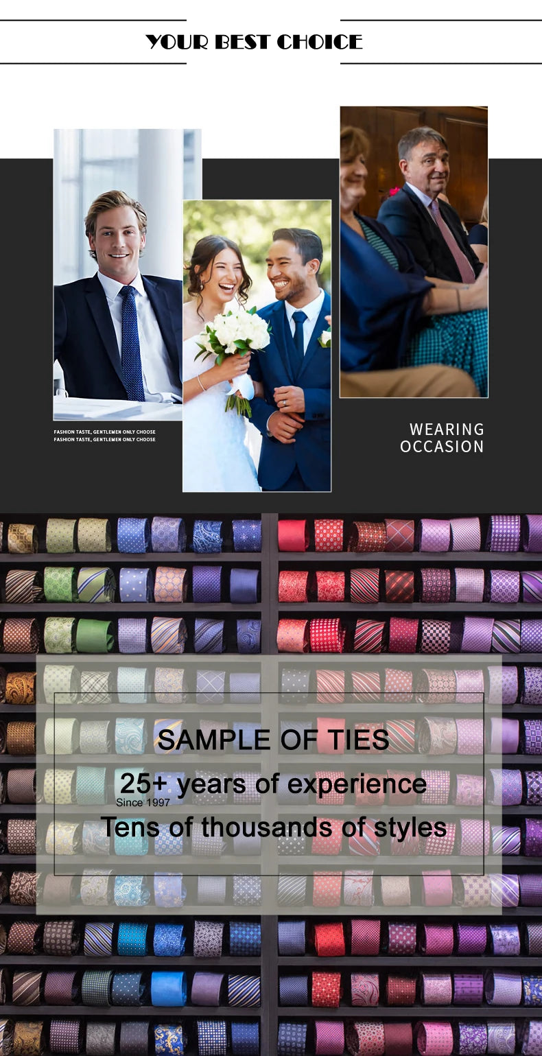 Luxury Men’s Silk Business Tie Collection