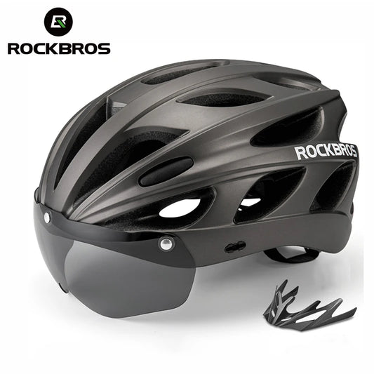 ROCBROS Adult Lightweight Cycling Helmet . Road & Mountain Bike Safety Helmet with Adjustable Fit and Ventilation