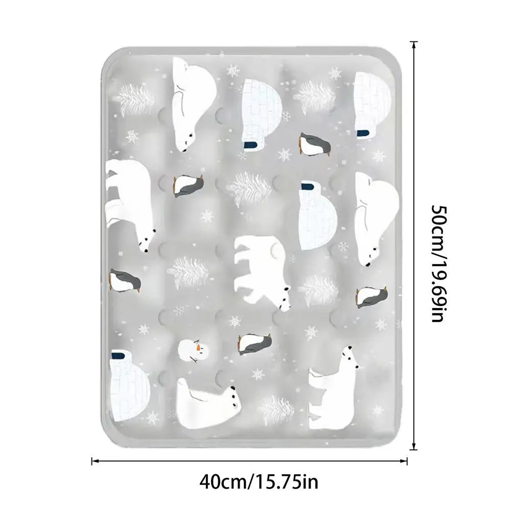 Dog Cooling Blanket Chill Puppy Pad 16x20 Inch Self-Cooling Dog Sleep Mat Washable Portable For Indoor Outdoor For Small Medium