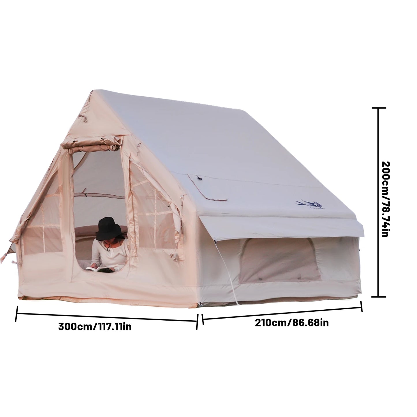 Luxury Inflatable Glamping Tent – Spacious Waterproof Camping Shelter for Outdoor Living