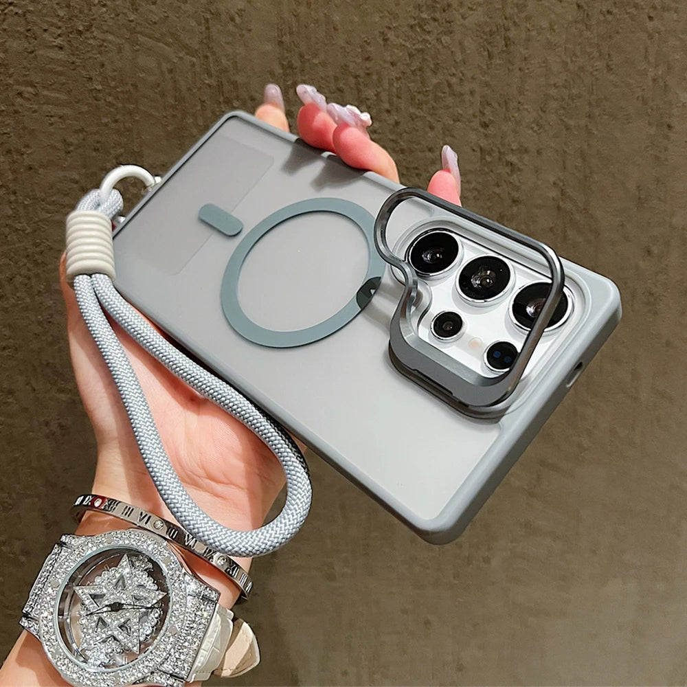 Magnetic Crossbody Samsung Phone Case With Wrist Strap